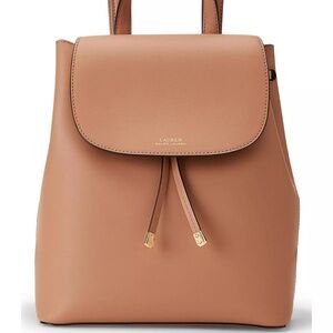 LAUREN RALPH LAUREN Dryden Flap Leather Backpack